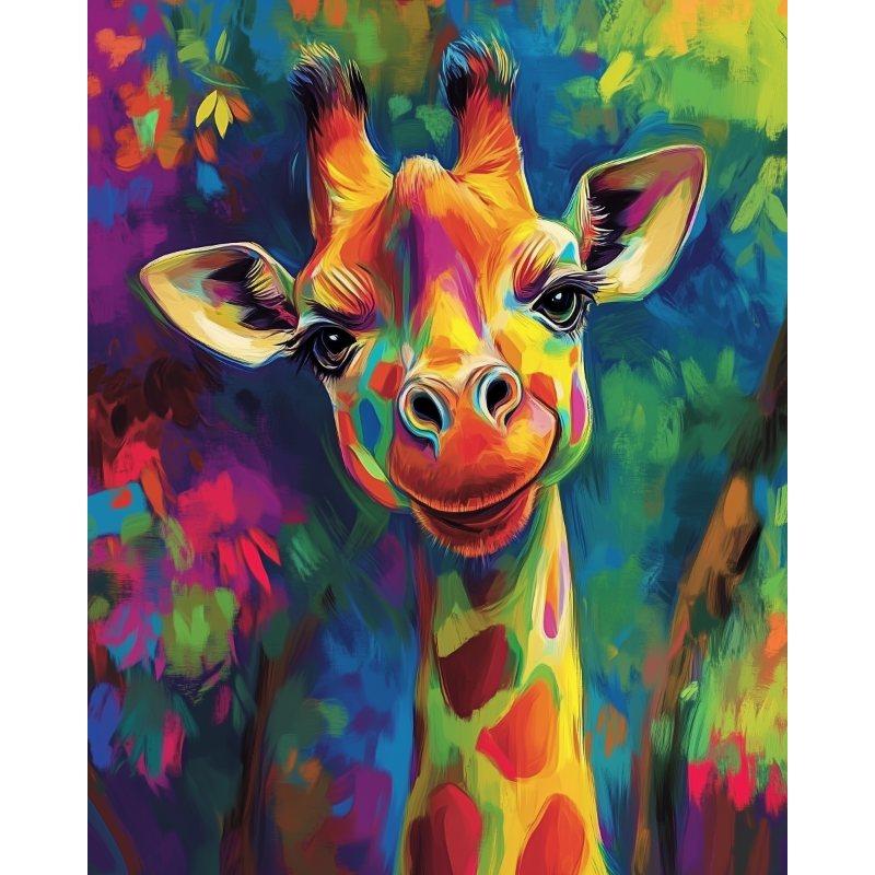 Abstracte Giraffe - Diamond Painting
