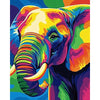 Abstracte Kleurrijke Olifant - Diamond Painting
