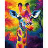 Abstracte Kleurrijke Giraffe - Diamond Painting