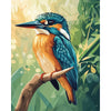 IJsvogel op de boomtak - Diamond Painting