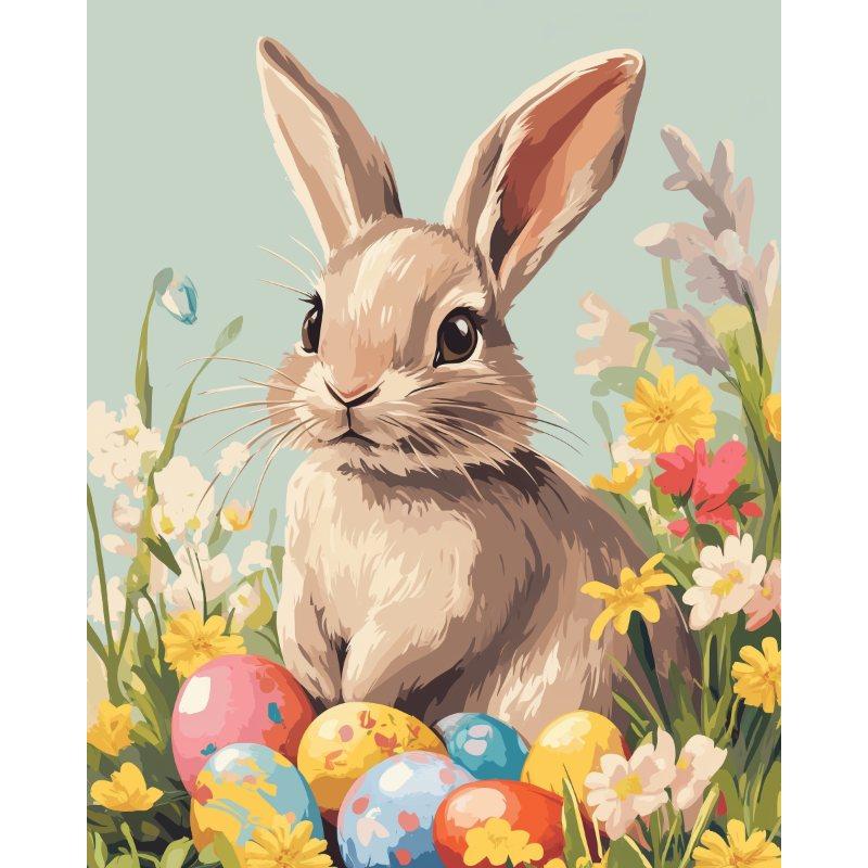Schattig paaskonijntje - Diamond Painting