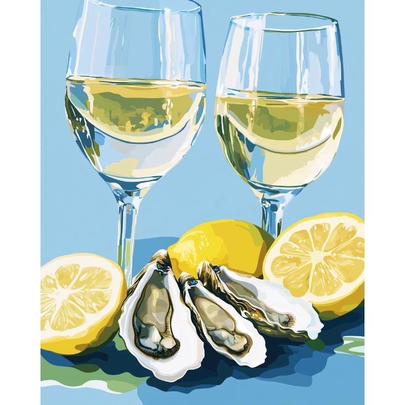 Oesters en champagne - Diamond Painting