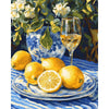 Citroen en wijn - Diamond Painting