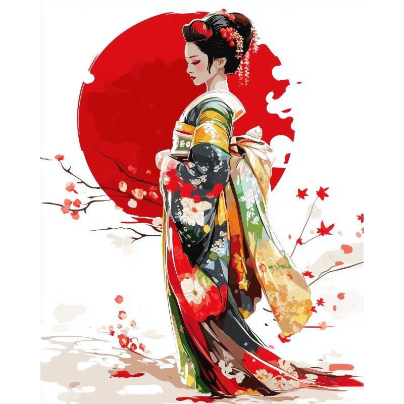 Japanse geisha - Diamond Painting