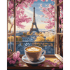 Cappuccino in Parijs - Diamond Painting