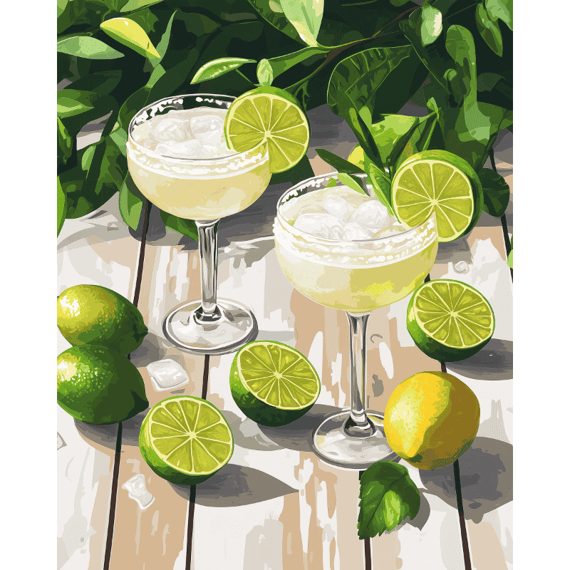 Margarita cocktails - Diamond Painting