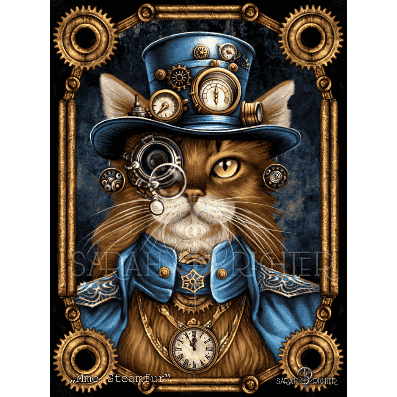 Mme Steamfur - by Sarah Richter - Diamond Painting