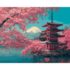 Fuji-bloesems - Diamond Painting