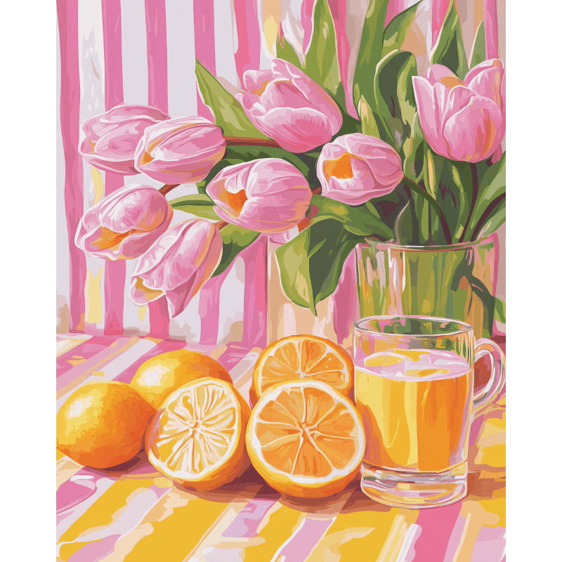 Frisse tulpen - Diamond Painting