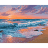 Roze zonsondergang - Diamond Painting
