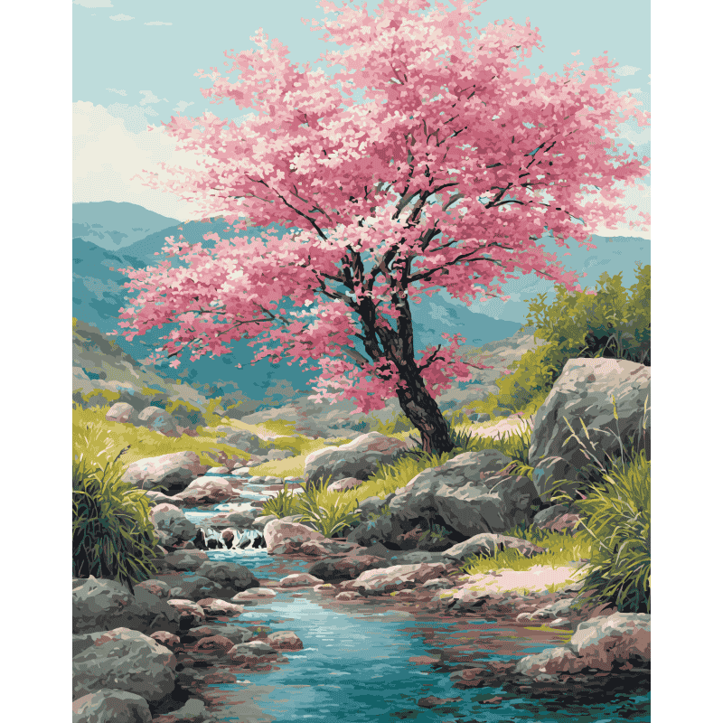 Kersenbloesemboom - Diamond Painting