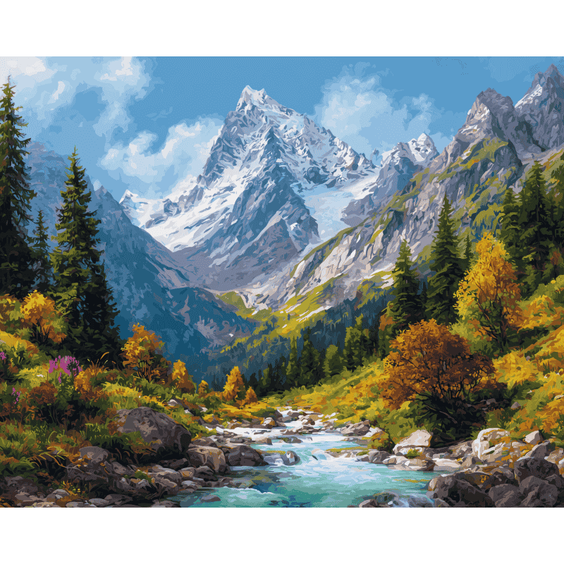 Oorsprong van de natuur - Diamond Painting