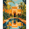 Spiegelingen van Marrakech - Diamond Painting