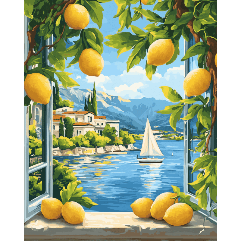Lago & Citroenen - Diamond Painting