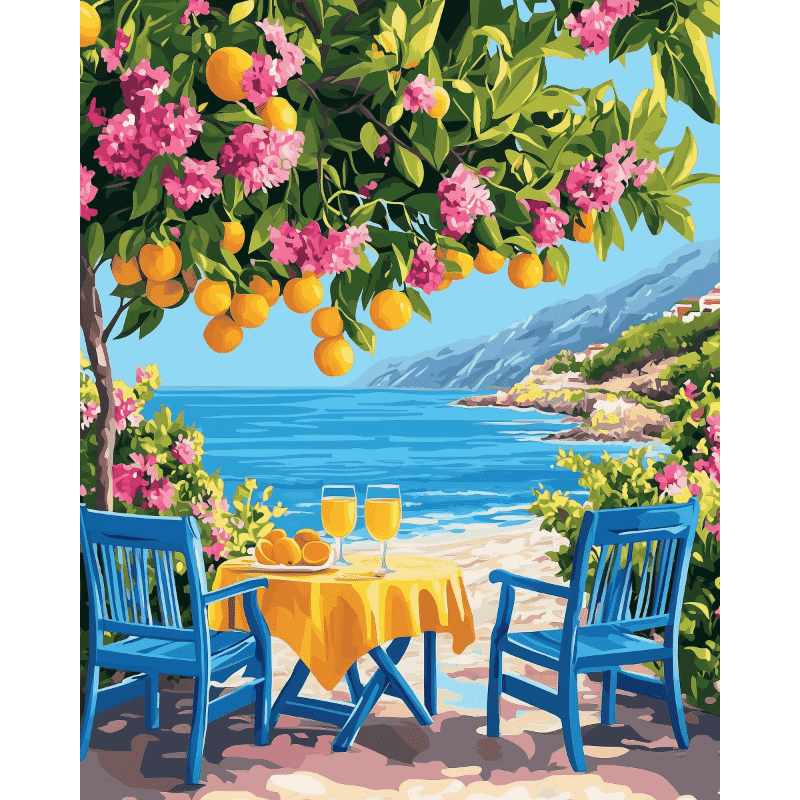 Citrus aan zee - Diamond Painting