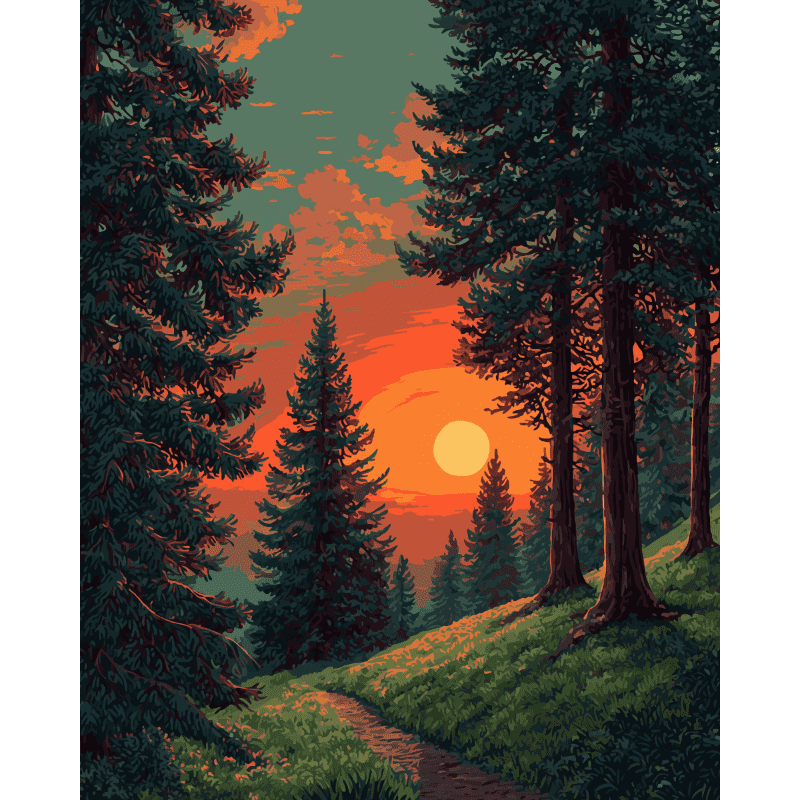 Alpenlicht - Diamond Painting
