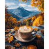 Koffie in de Alpen - Diamond Painting