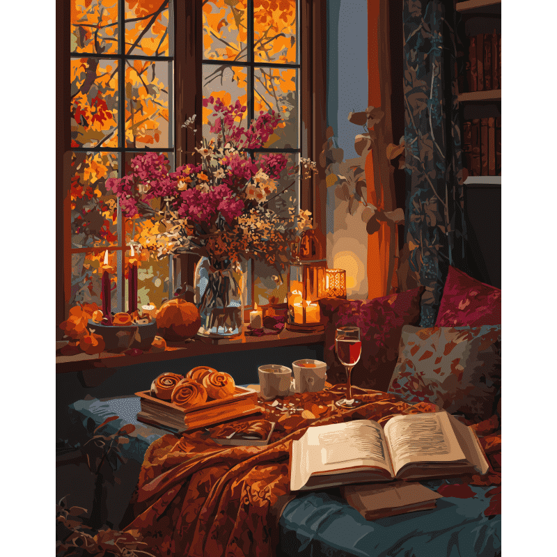 Gezellige avond - Diamond Painting