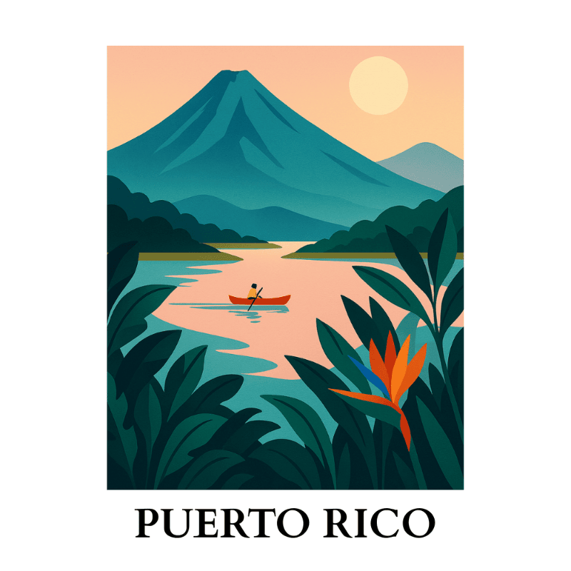 Reisposter - Puerto Rico - Diamond Painting