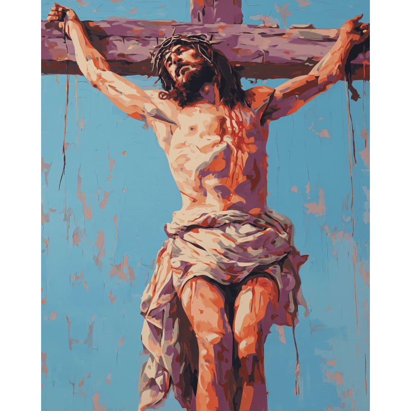 Jezus aan het kruis - Diamond Painting