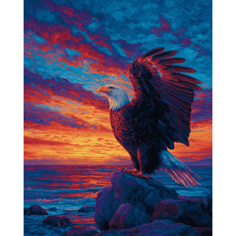 Majestueuze adelaar 2 - Diamond Painting