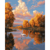 Glijdende zwaan - Diamond Painting
