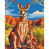 Australische kangoeroes - Diamond Painting