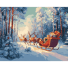Slee met cadeaus - Diamond Painting
