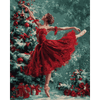 Ballerina in het rood - Diamond Painting