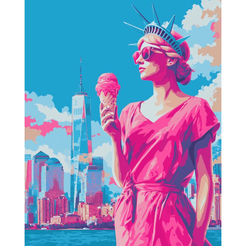 Amerikaanse droom - Diamond Painting