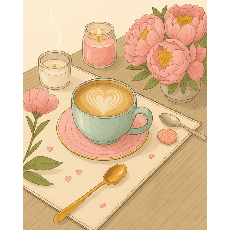 Romantische stemming - Diamond Painting