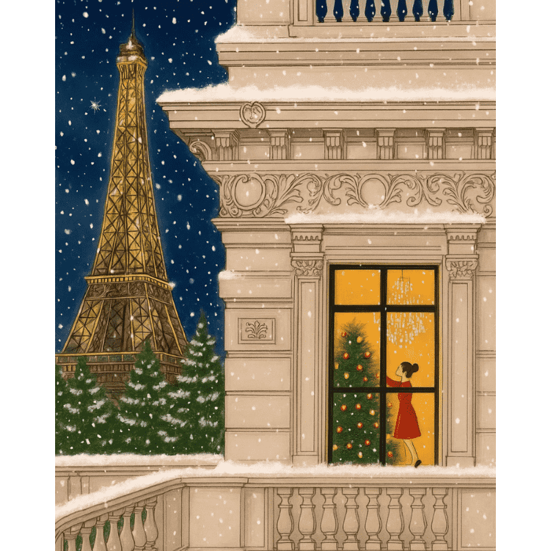 Parijse avond - Diamond Painting