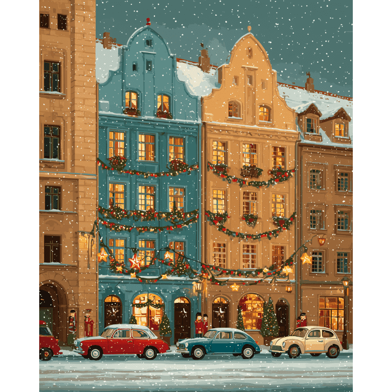 Feestelijk Berlijn - Diamond Painting