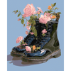 Wildbloemen in laarzen - Diamond Painting