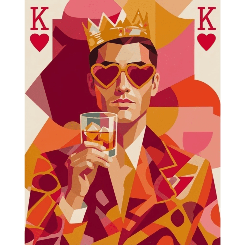 De koning - Diamond Painting