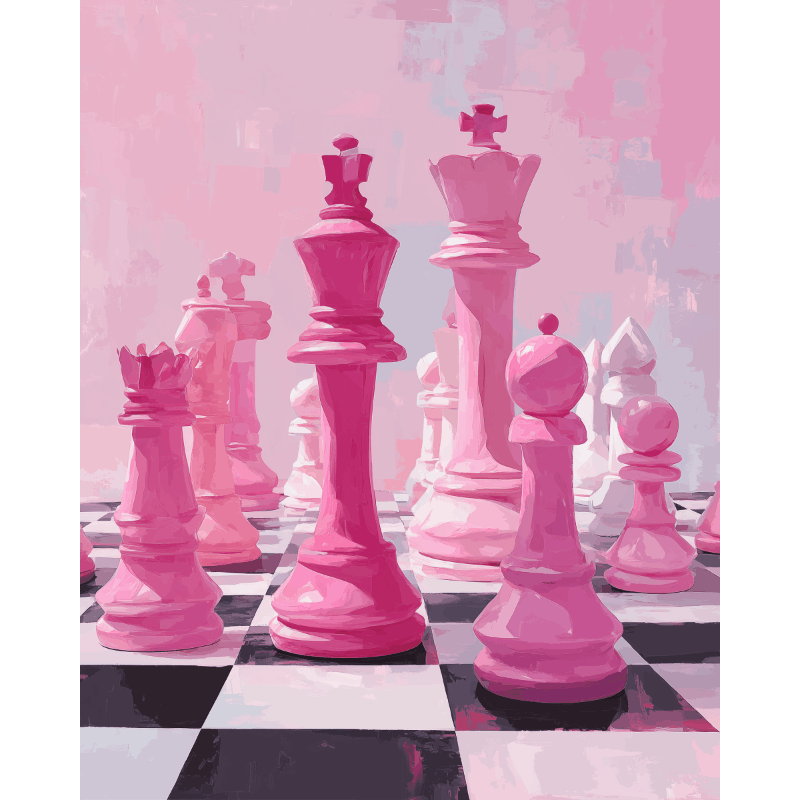 Roze gambiet - Diamond Painting