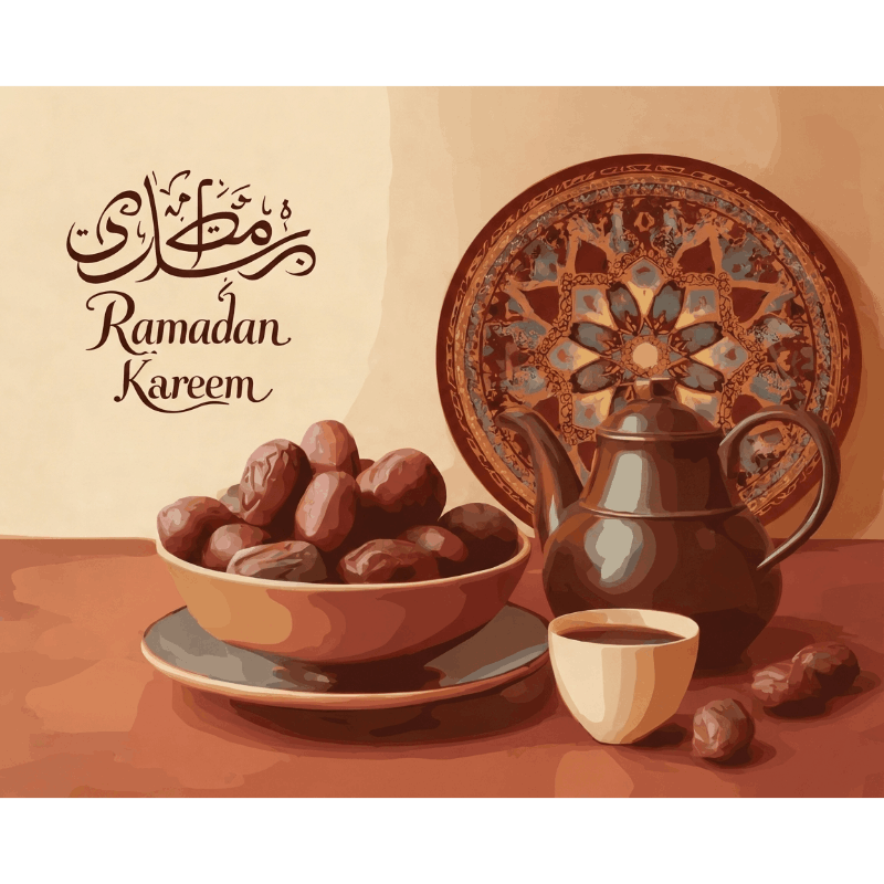 De smaak van de Ramadan - Diamond Painting