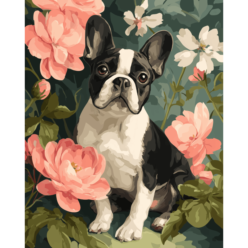 Portret van een Fransje - Diamond Painting