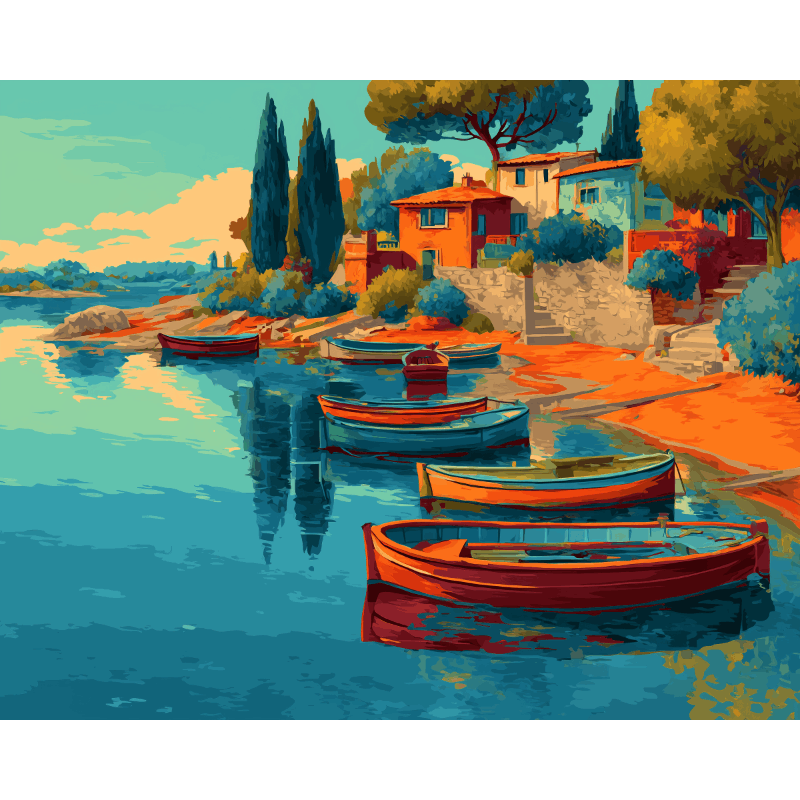 Mediterrane haven - Diamond Painting