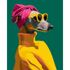 Windhond met stijl - Diamond Painting