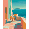 Zonnig terras - Diamond Painting