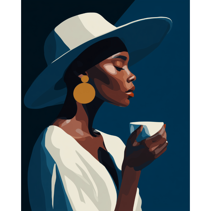 Middernachtkoffie - Diamond Painting