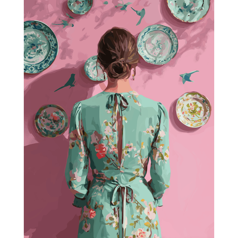 Echo’s in porselein - Diamond Painting