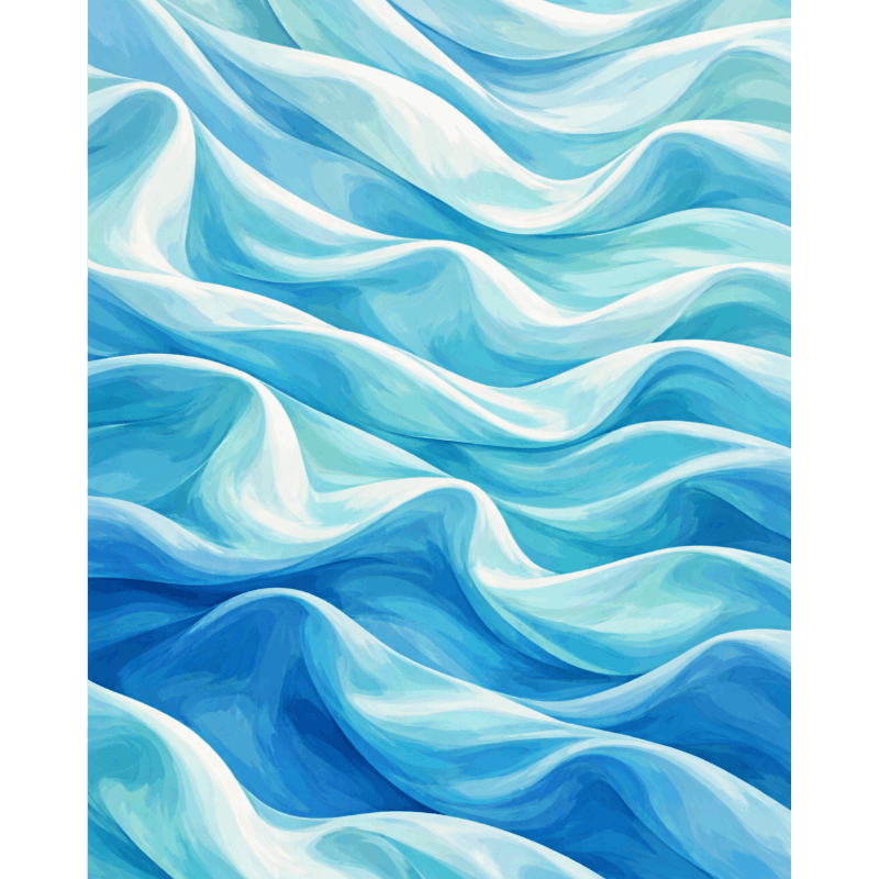Blauw satijn - Diamond Painting