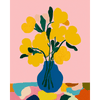 Modern geel boeket - Diamond Painting