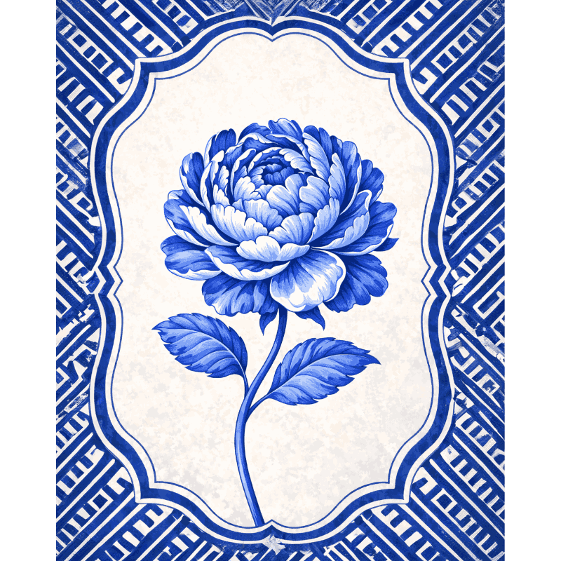 Keramische pioen - Diamond Painting