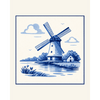 De blauwe windmolen - Diamond Painting