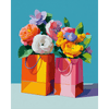 Bloemen in papieren zak - Diamond Painting