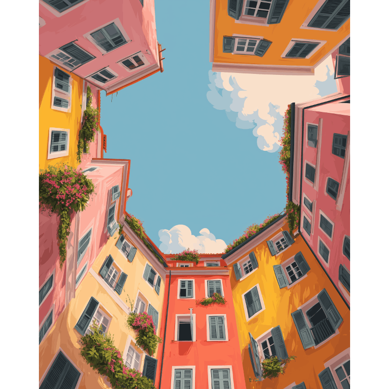 Omhoog kijken - Diamond Painting