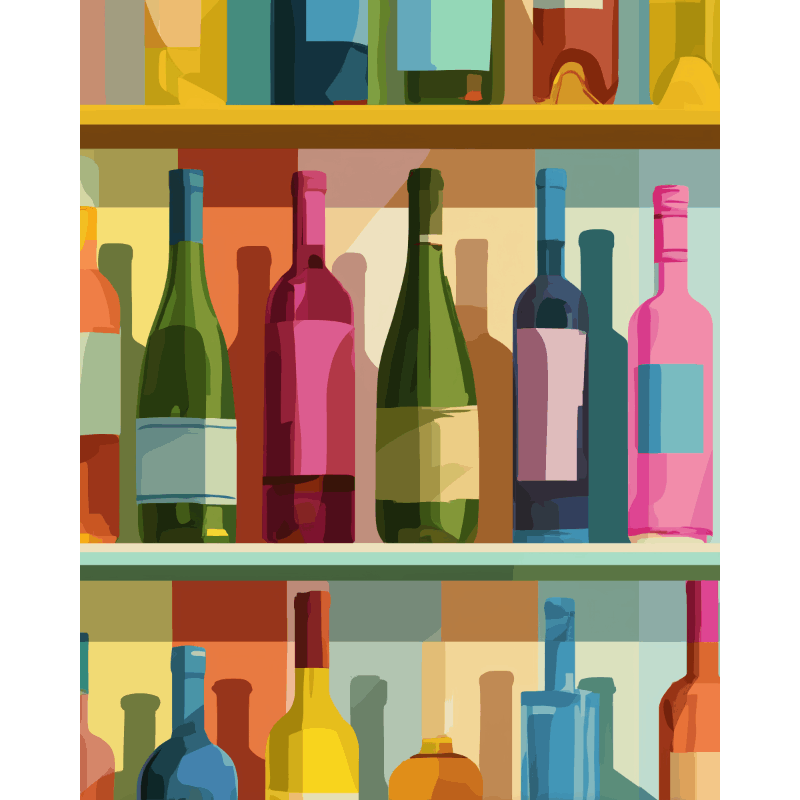 Palette in een fles - Diamond Painting